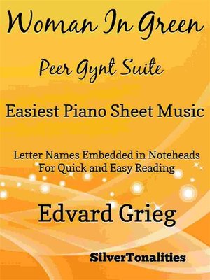 cover image of Woman in Green Peer Gynt Suite Easiest Piano Sheet Music